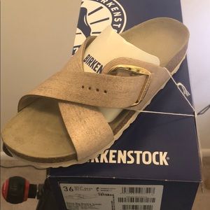 Birkenstock Siena Big Buckle Suede Sandal